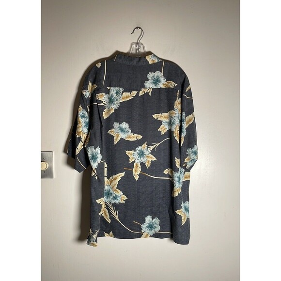 Nautica 100% SILK Hawaiian button down shirt Men’s XL - Picture 5 of 5